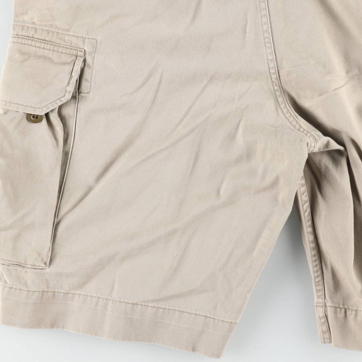 Ralph Lauren POLO by Ralph Lauren cargo shorts, half pants, men's size w36 cotton Beige type Vintage Second Hand