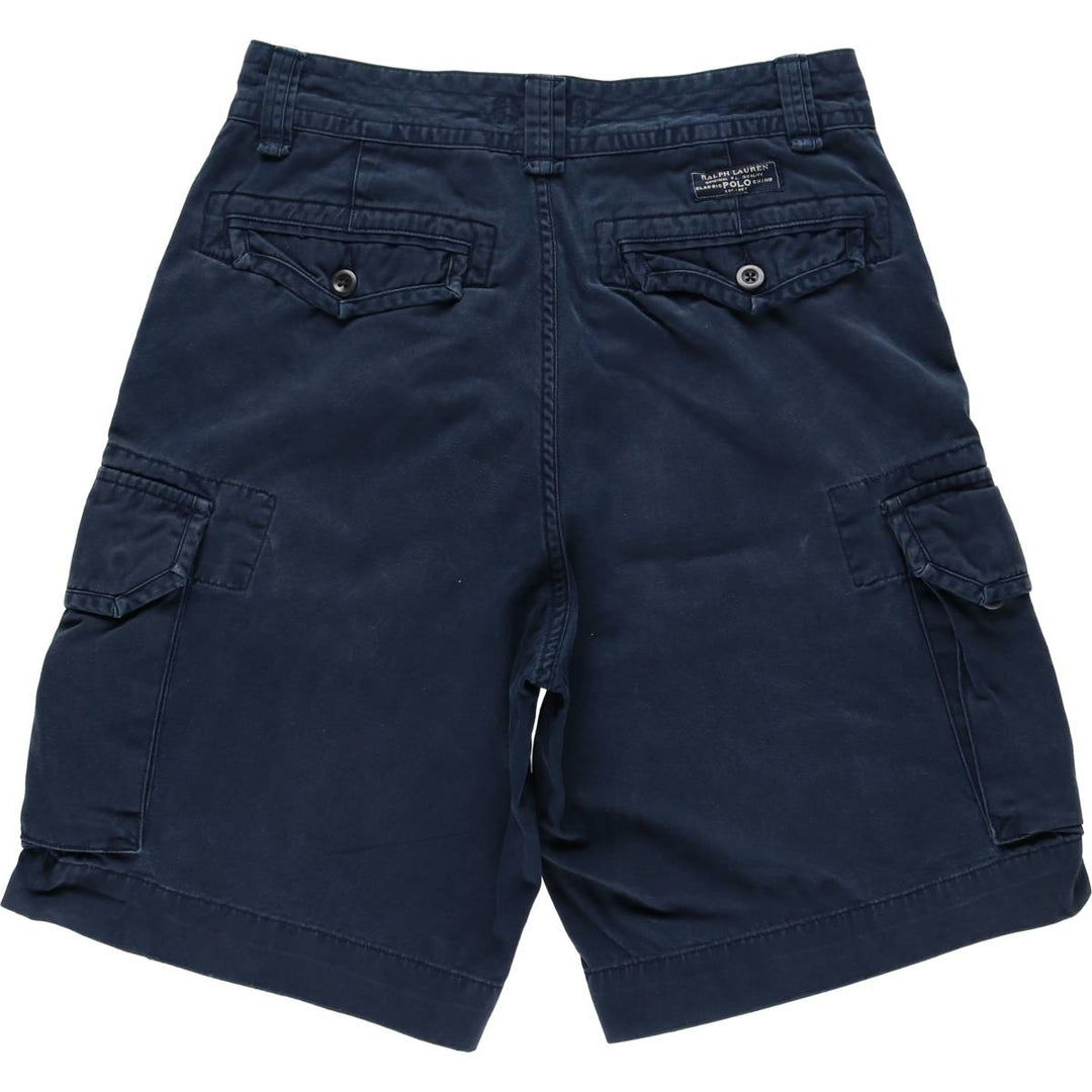 Ralph Lauren POLO RALPH LAUREN cargo shorts short pants men's w32 equivalent cotton navy blue type Vintage Second Hand