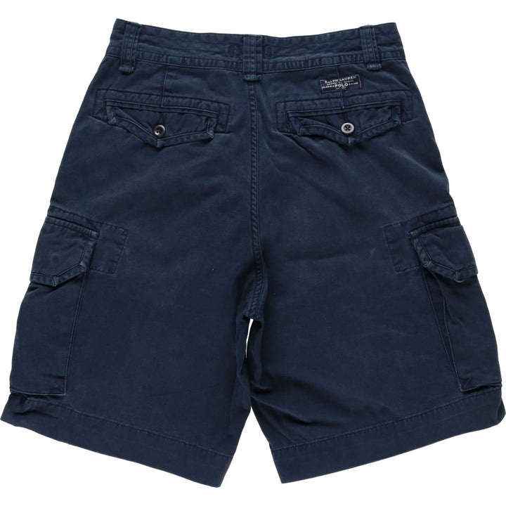 Ralph Lauren POLO RALPH LAUREN cargo shorts short pants men's w32 equivalent cotton navy blue type Vintage Second Hand