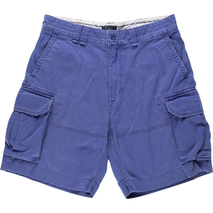 Ralph Lauren POLO RALPH LAUREN cargo shorts, half pants, men's size w37 cotton blue type Vintage Second Hand