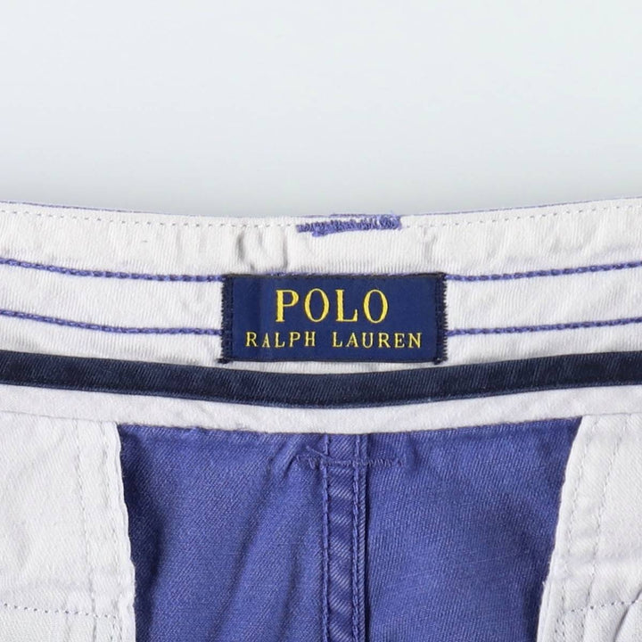 Ralph Lauren POLO RALPH LAUREN cargo shorts, half pants, men's size w37 cotton blue type Vintage Second Hand
