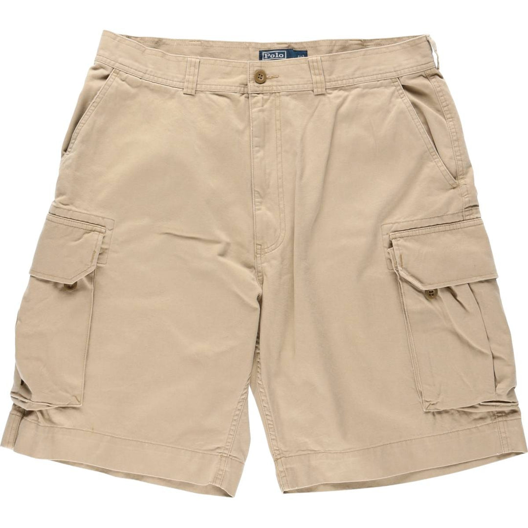 Ralph Lauren POLO by Ralph Lauren cargo shorts, half pants, men's size w36 cotton Beige type Vintage Second Hand