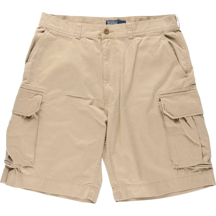 Ralph Lauren POLO by Ralph Lauren cargo shorts, half pants, men's size w36 cotton Beige type Vintage Second Hand
