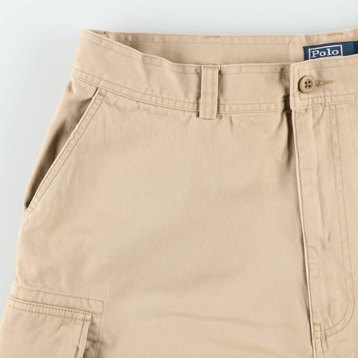Ralph Lauren POLO by Ralph Lauren cargo shorts, half pants, men's size w36 cotton Beige type Vintage Second Hand