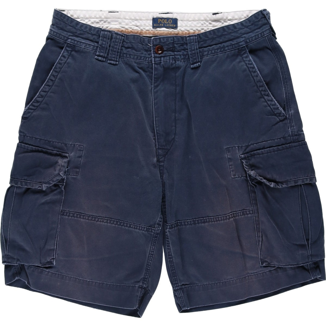 Ralph Lauren POLO RALPH LAUREN cargo shorts short pants men's w36 equivalent cotton navy blue type Vintage Second Hand