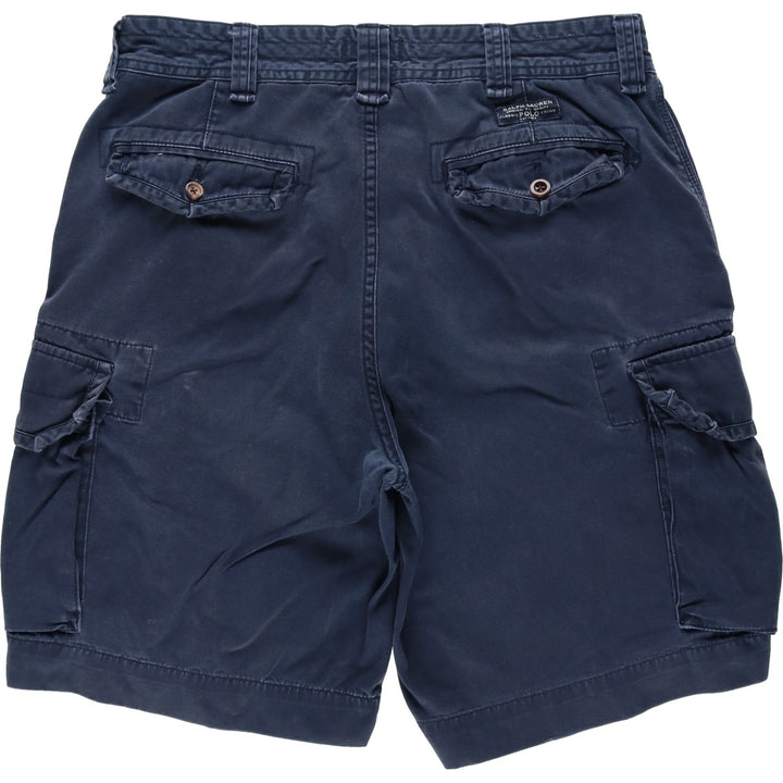 Ralph Lauren POLO RALPH LAUREN cargo shorts short pants men's w36 equivalent cotton navy blue type Vintage Second Hand