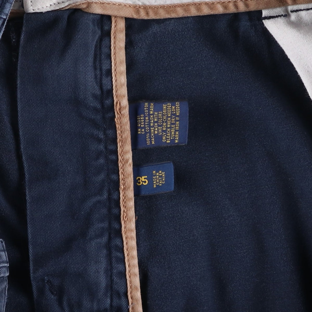 Ralph Lauren POLO RALPH LAUREN cargo shorts short pants men's w36 equivalent cotton navy blue type Vintage Second Hand