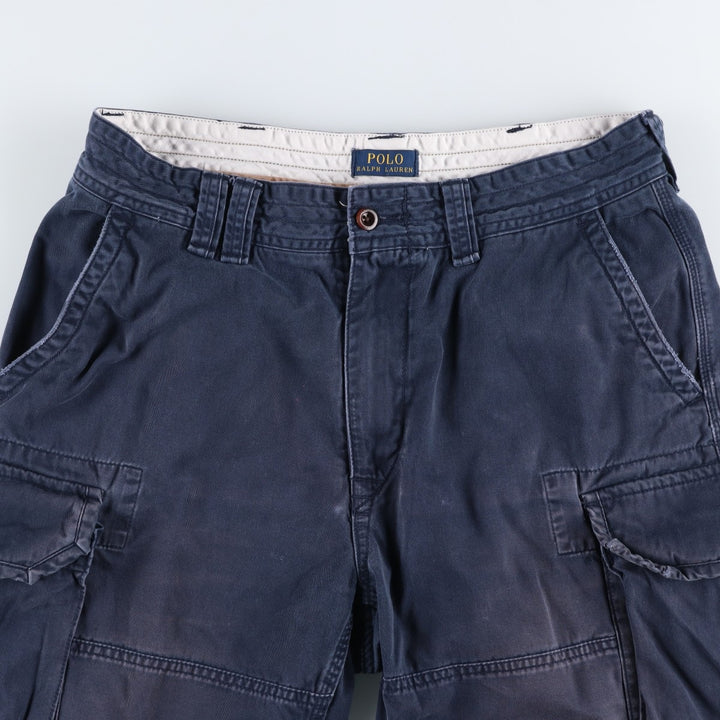 Ralph Lauren POLO RALPH LAUREN cargo shorts short pants men's w36 equivalent cotton navy blue type Vintage Second Hand
