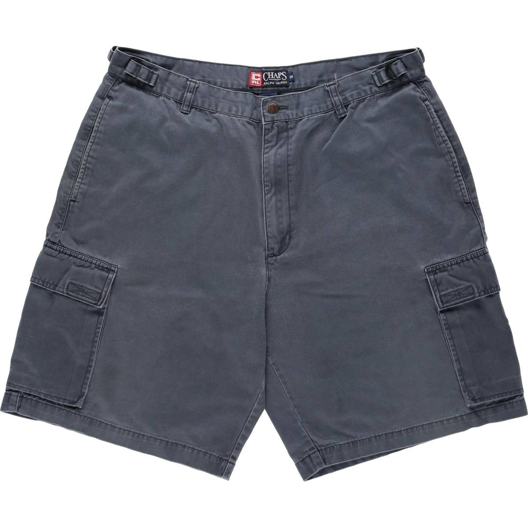 Ralph Lauren CHAPS Cargo Shorts, Men's Size W36 (approx.) cotton navy blue type Vintage Second Hand