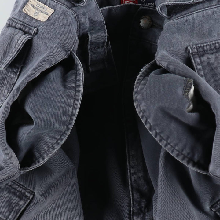 Ralph Lauren CHAPS Cargo Shorts, Men's Size W36 (approx.) cotton navy blue type Vintage Second Hand