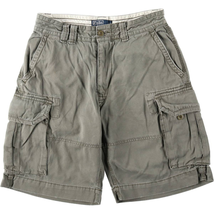 Ralph Lauren POLO by Ralph Lauren cargo shorts, short pants, men's size w32 cotton gray type Vintage Second Hand
