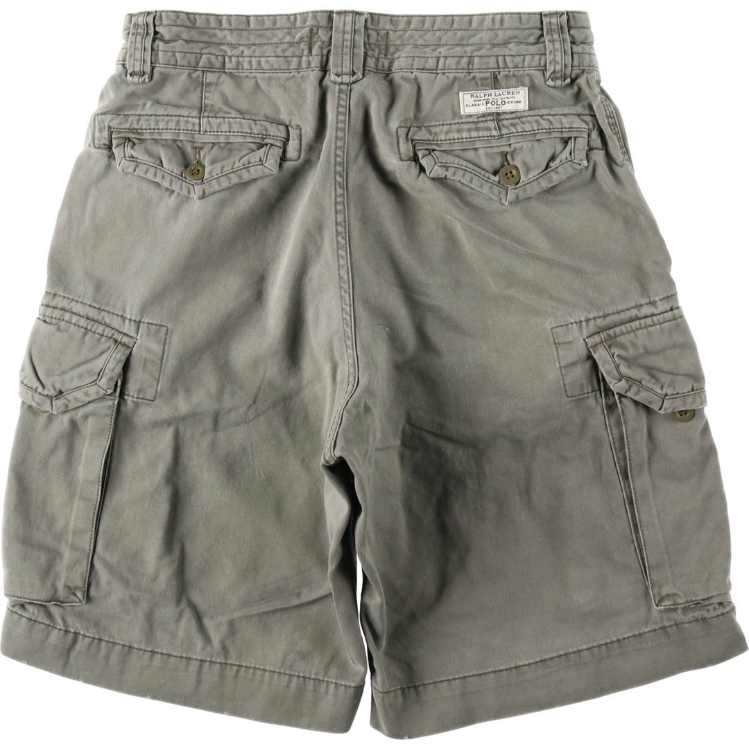 Ralph Lauren POLO by Ralph Lauren cargo shorts, short pants, men's size w32 cotton gray type Vintage Second Hand