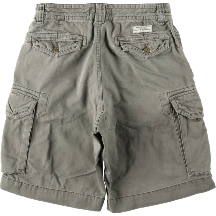 Ralph Lauren POLO by Ralph Lauren cargo shorts, short pants, men's size w32 cotton gray type Vintage Second Hand