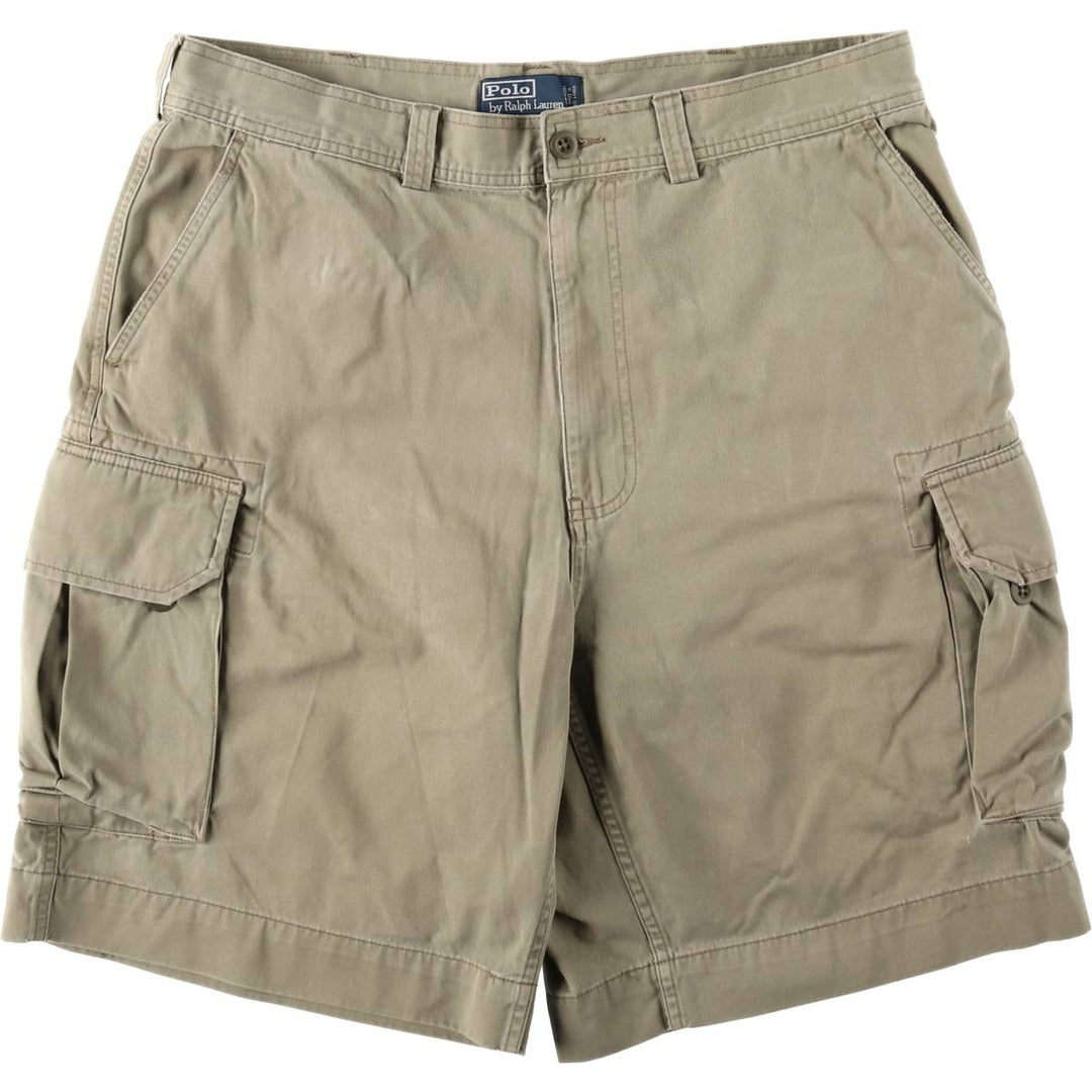 Ralph Lauren POLO by Ralph Lauren cargo shorts, short pants, men's w37 equivalent cotton Khaki type Vintage Second Hand