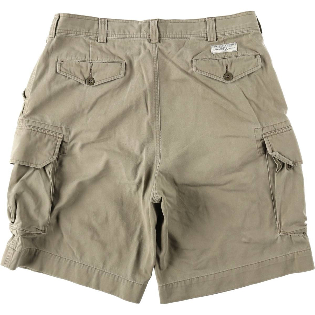 Ralph Lauren POLO by Ralph Lauren cargo shorts, short pants, men's w37 equivalent cotton Khaki type Vintage Second Hand