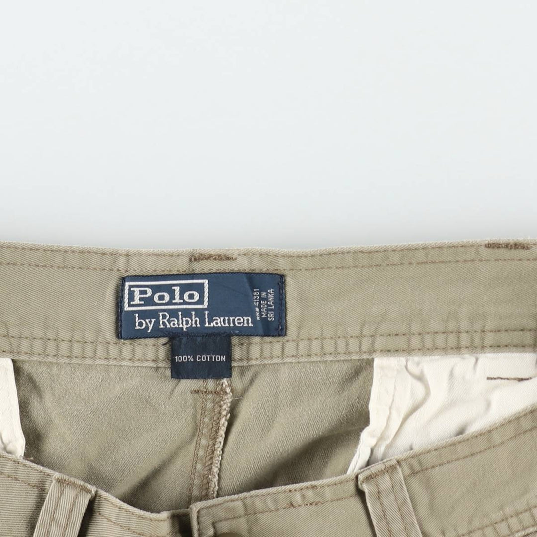 Ralph Lauren POLO by Ralph Lauren cargo shorts, short pants, men's w37 equivalent cotton Khaki type Vintage Second Hand