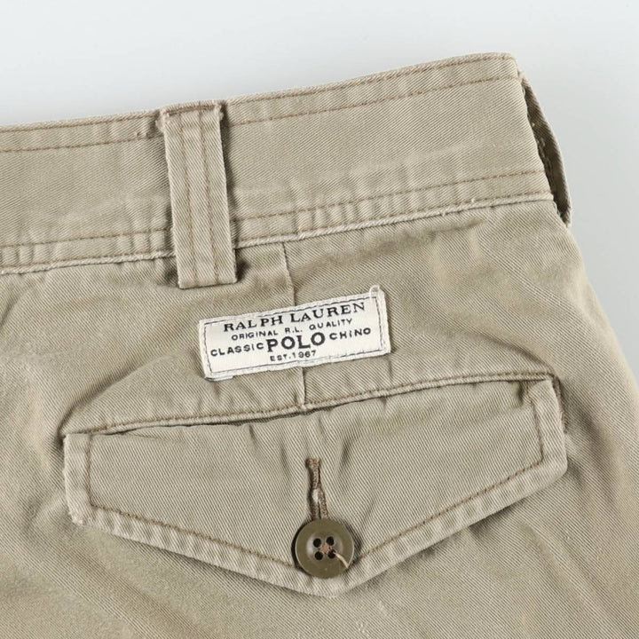 Ralph Lauren POLO by Ralph Lauren cargo shorts, short pants, men's w37 equivalent cotton Khaki type Vintage Second Hand
