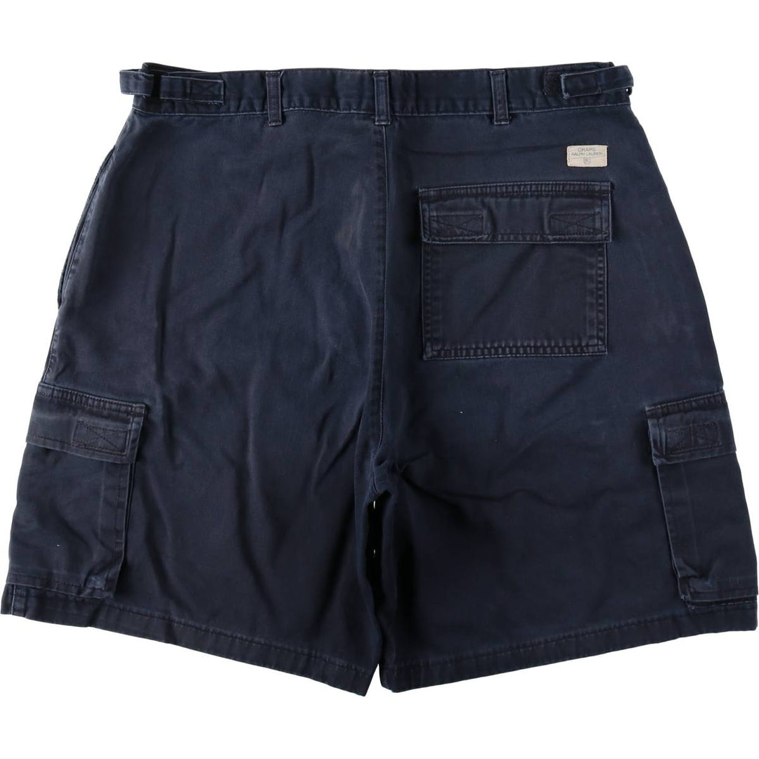 Ralph Lauren CHAPS Cargo Shorts, Men's Size W34 (approx.) cotton navy blue type Vintage Second Hand
