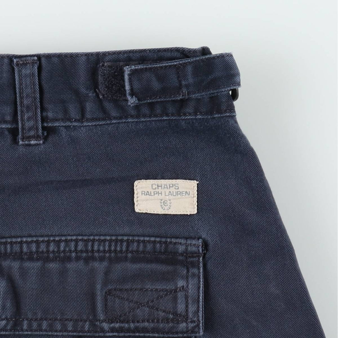 Ralph Lauren CHAPS Cargo Shorts, Men's Size W34 (approx.) cotton navy blue type Vintage Second Hand