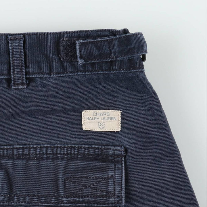 Ralph Lauren CHAPS Cargo Shorts, Men's Size W34 (approx.) cotton navy blue type Vintage Second Hand