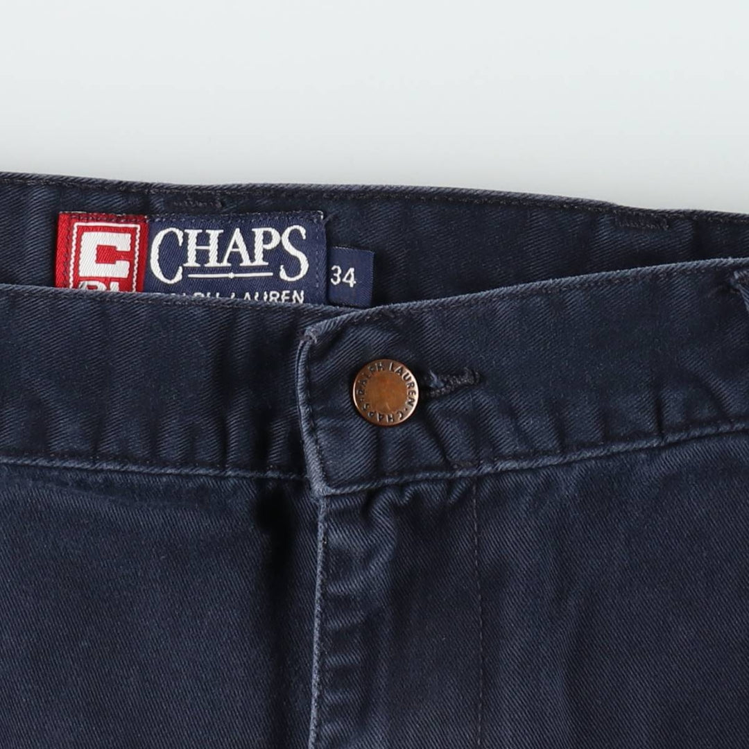 Ralph Lauren CHAPS Cargo Shorts, Men's Size W34 (approx.) cotton navy blue type Vintage Second Hand