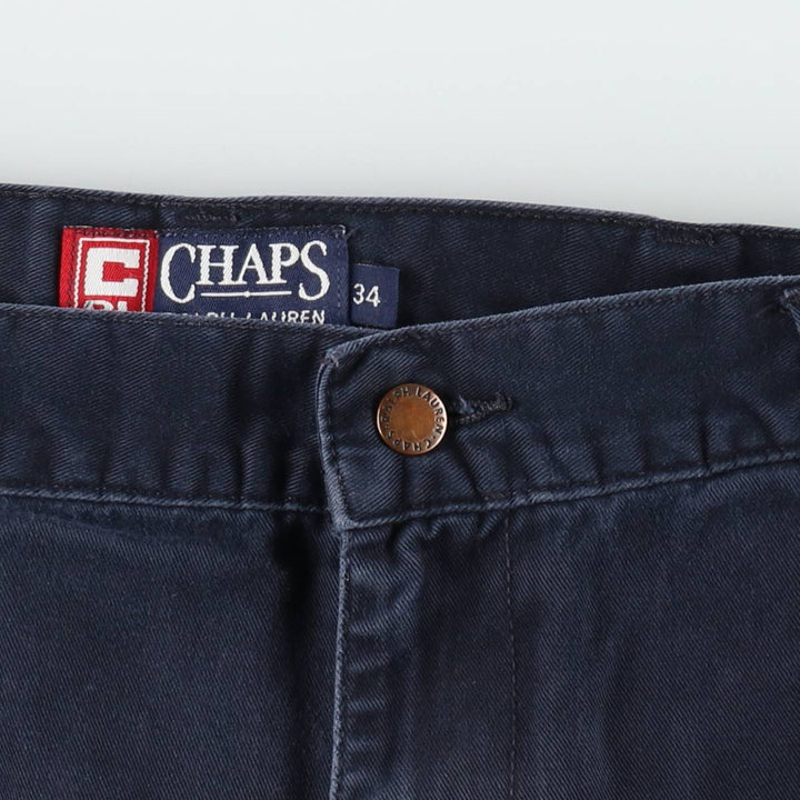 Ralph Lauren CHAPS Cargo Shorts, Men's Size W34 (approx.) cotton navy blue type Vintage Second Hand
