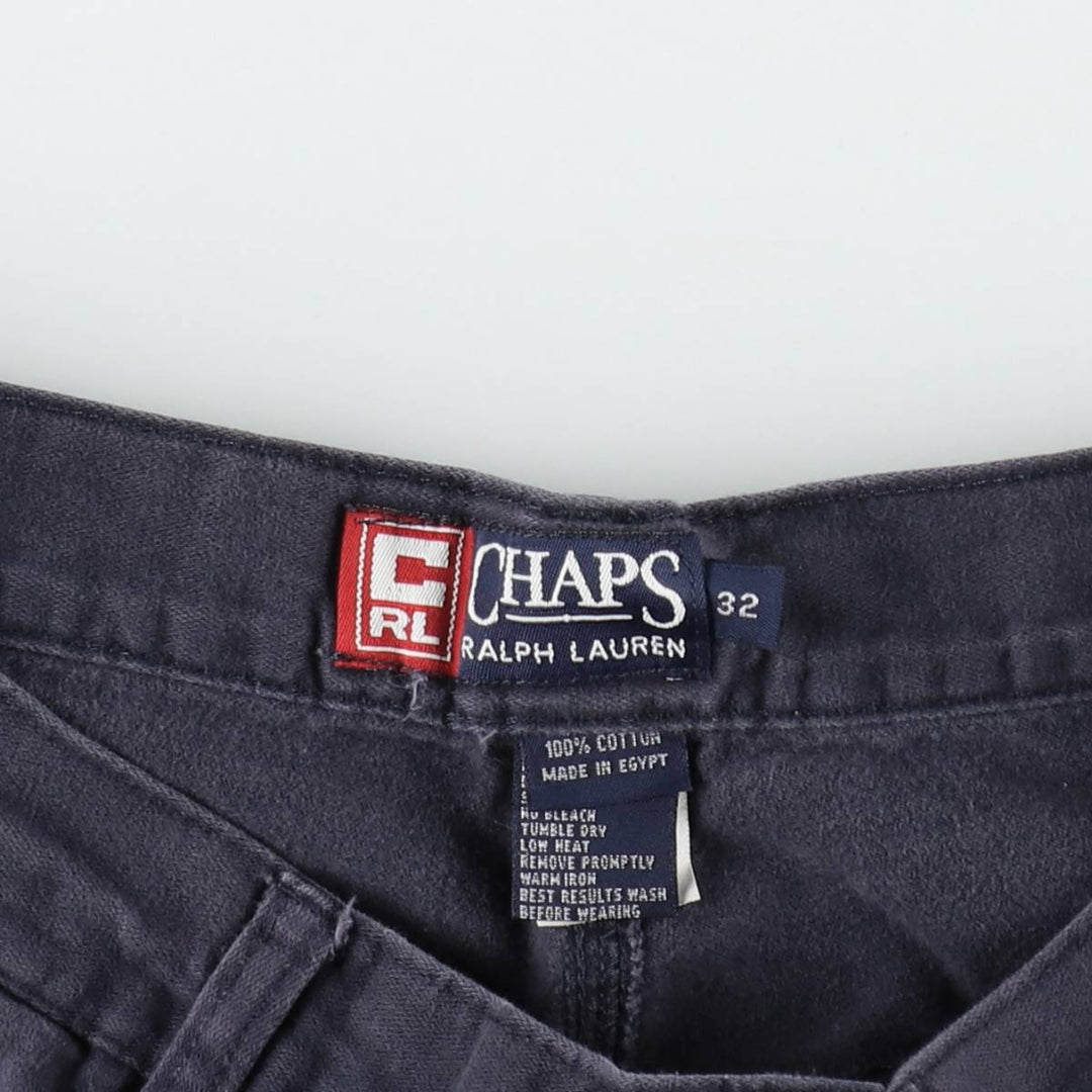 Ralph Lauren CHAPS Cargo Shorts, Men's Size W32 (approx.) cotton navy blue type Vintage Second Hand