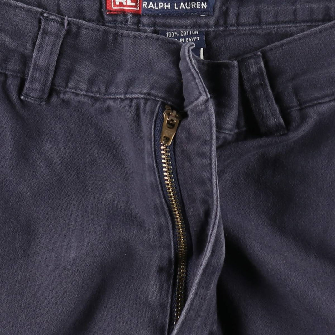 Ralph Lauren CHAPS Cargo Shorts, Men's Size W32 (approx.) cotton navy blue type Vintage Second Hand