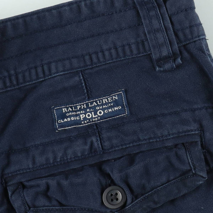 Ralph Lauren POLO RALPH LAUREN cargo shorts short pants men's w33 equivalent cotton navy blue type Vintage Second Hand