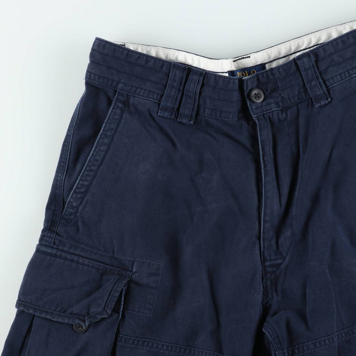 Ralph Lauren POLO RALPH LAUREN cargo shorts short pants men's w33 equivalent cotton navy blue type Vintage Second Hand