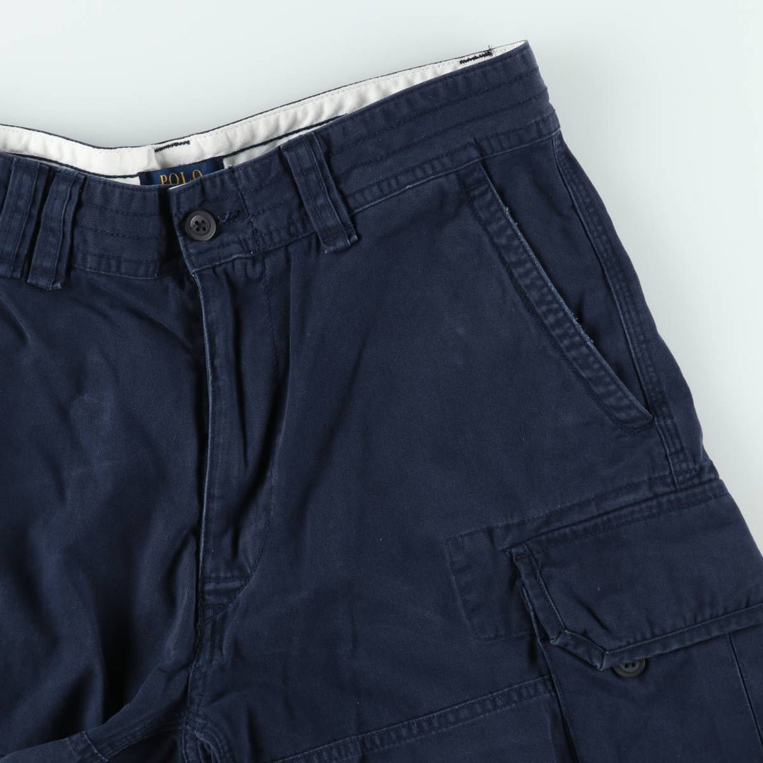 Ralph Lauren POLO RALPH LAUREN cargo shorts short pants men's w33 equivalent cotton navy blue type Vintage Second Hand
