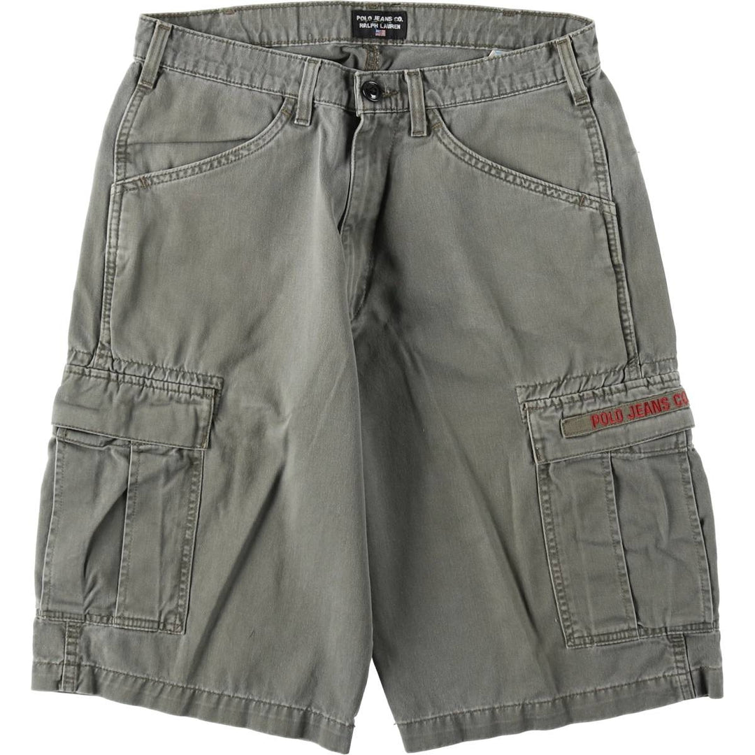 Ralph Lauren POLO JEANS COMPANY cargo shorts, men's size W32 (approx.) cotton Khaki type Vintage Second Hand