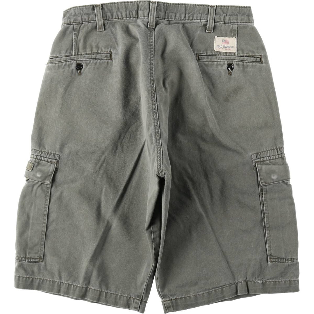 Ralph Lauren POLO JEANS COMPANY cargo shorts, men's size W32 (approx.) cotton Khaki type Vintage Second Hand
