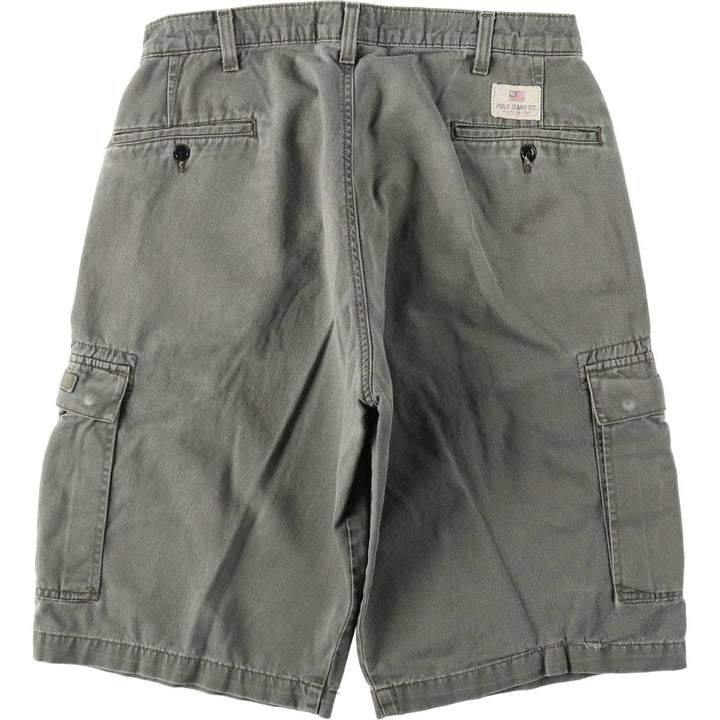 Ralph Lauren POLO JEANS COMPANY cargo shorts, men's size W32 (approx.) cotton Khaki type Vintage Second Hand