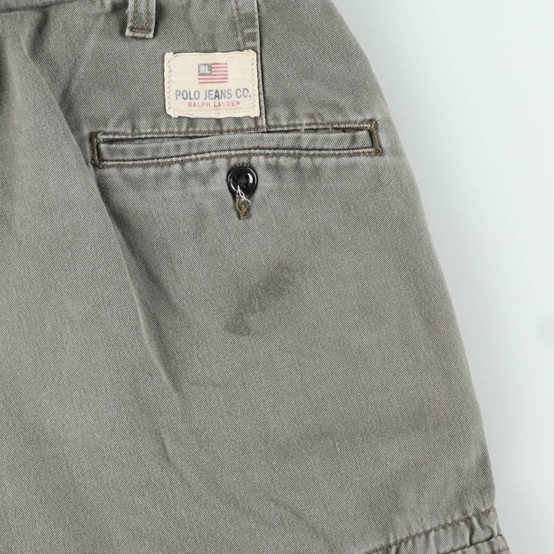 Ralph Lauren POLO JEANS COMPANY cargo shorts, men's size W32 (approx.) cotton Khaki type Vintage Second Hand