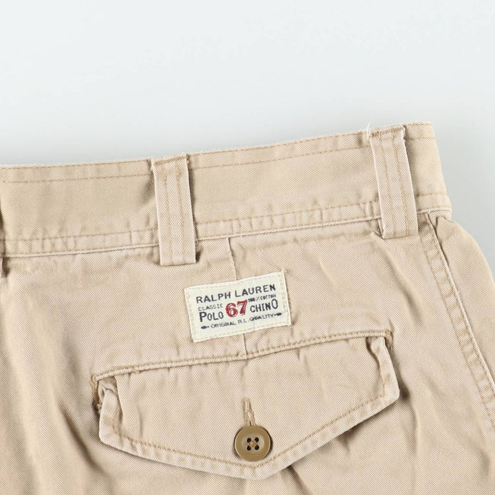 Ralph Lauren POLO by Ralph Lauren cargo shorts, short pants, men's size w34 cotton Beige type Vintage Second Hand