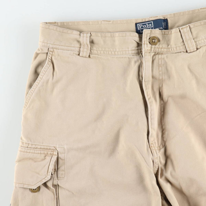 Ralph Lauren POLO by Ralph Lauren cargo shorts, short pants, men's size w34 cotton Beige type Vintage Second Hand