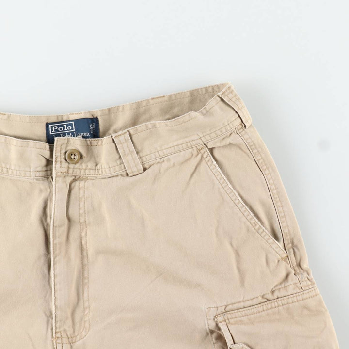 Ralph Lauren POLO by Ralph Lauren cargo shorts, short pants, men's size w34 cotton Beige type Vintage Second Hand