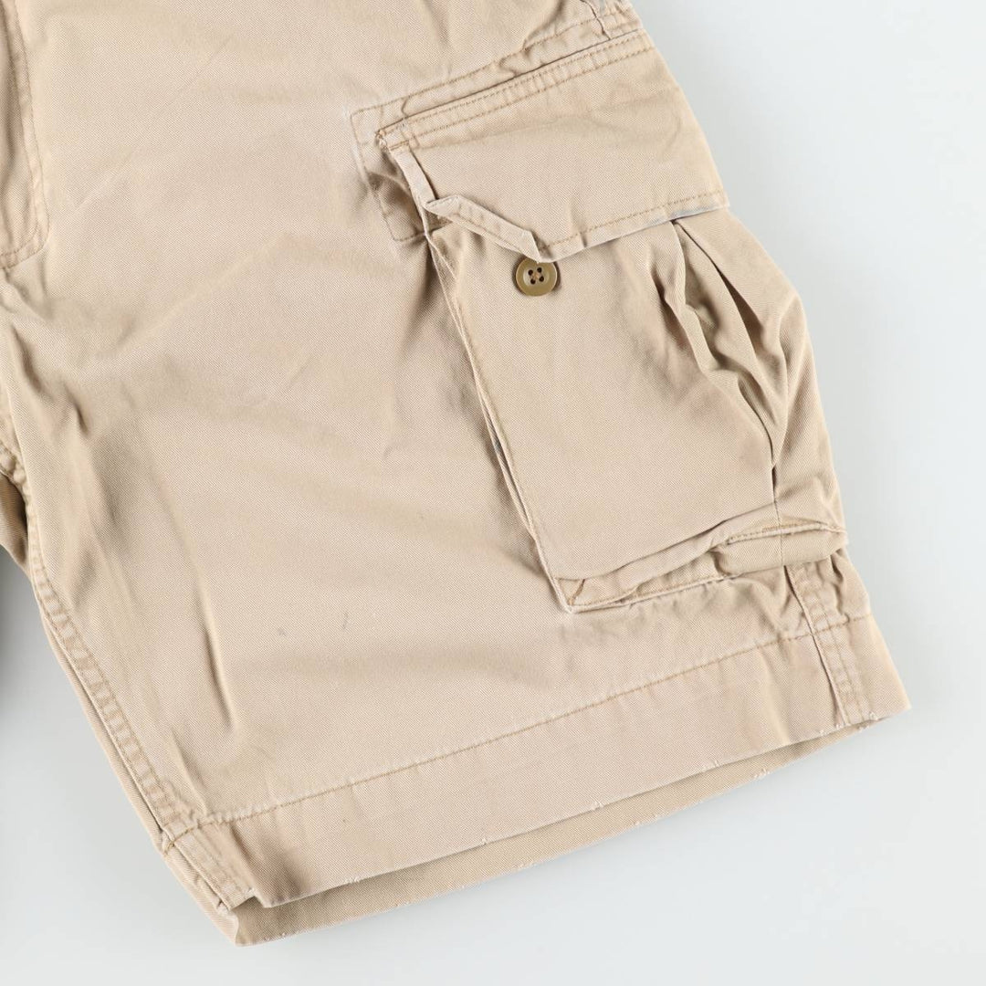 Ralph Lauren POLO by Ralph Lauren cargo shorts, short pants, men's size w34 cotton Beige type Vintage Second Hand