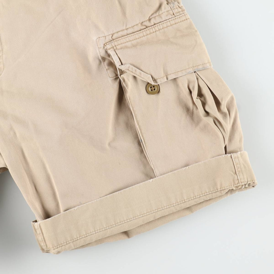 Ralph Lauren POLO by Ralph Lauren cargo shorts, short pants, men's size w34 cotton Beige type Vintage Second Hand