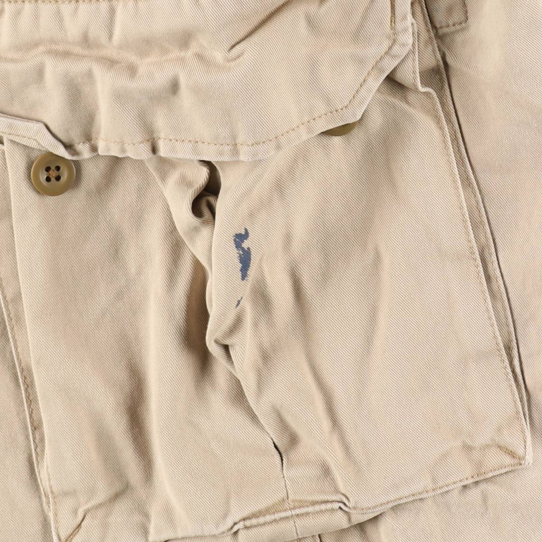 Ralph Lauren POLO by Ralph Lauren cargo shorts, short pants, men's size w34 cotton Beige type Vintage Second Hand