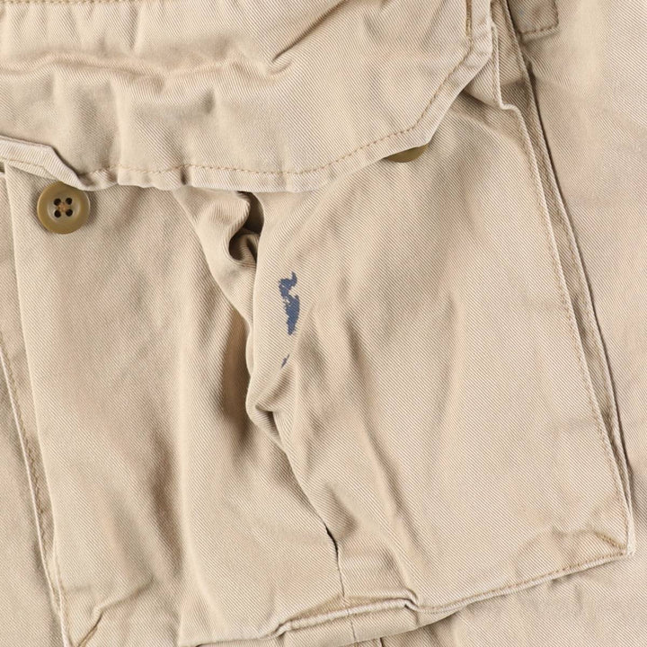 Ralph Lauren POLO by Ralph Lauren cargo shorts, short pants, men's size w34 cotton Beige type Vintage Second Hand