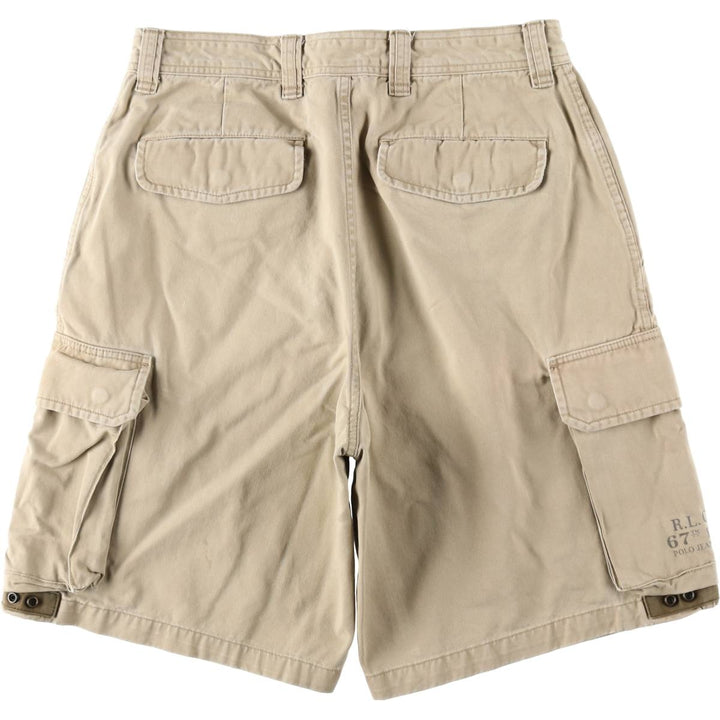 Ralph Lauren POLO JEANS COMPANY cargo shorts, men's size W34 (approx.) cotton Beige type Vintage Second Hand