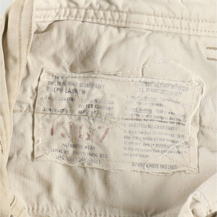 Ralph Lauren POLO JEANS COMPANY cargo shorts, men's size W34 (approx.) cotton Beige type Vintage Second Hand