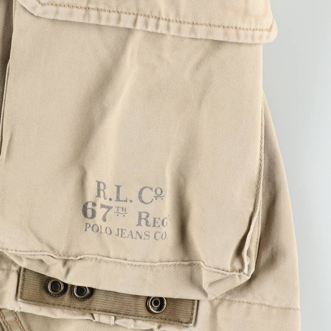 Ralph Lauren POLO JEANS COMPANY cargo shorts, men's size W34 (approx.) cotton Beige type Vintage Second Hand