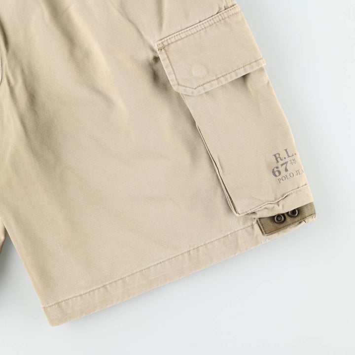 Ralph Lauren POLO JEANS COMPANY cargo shorts, men's size W34 (approx.) cotton Beige type Vintage Second Hand