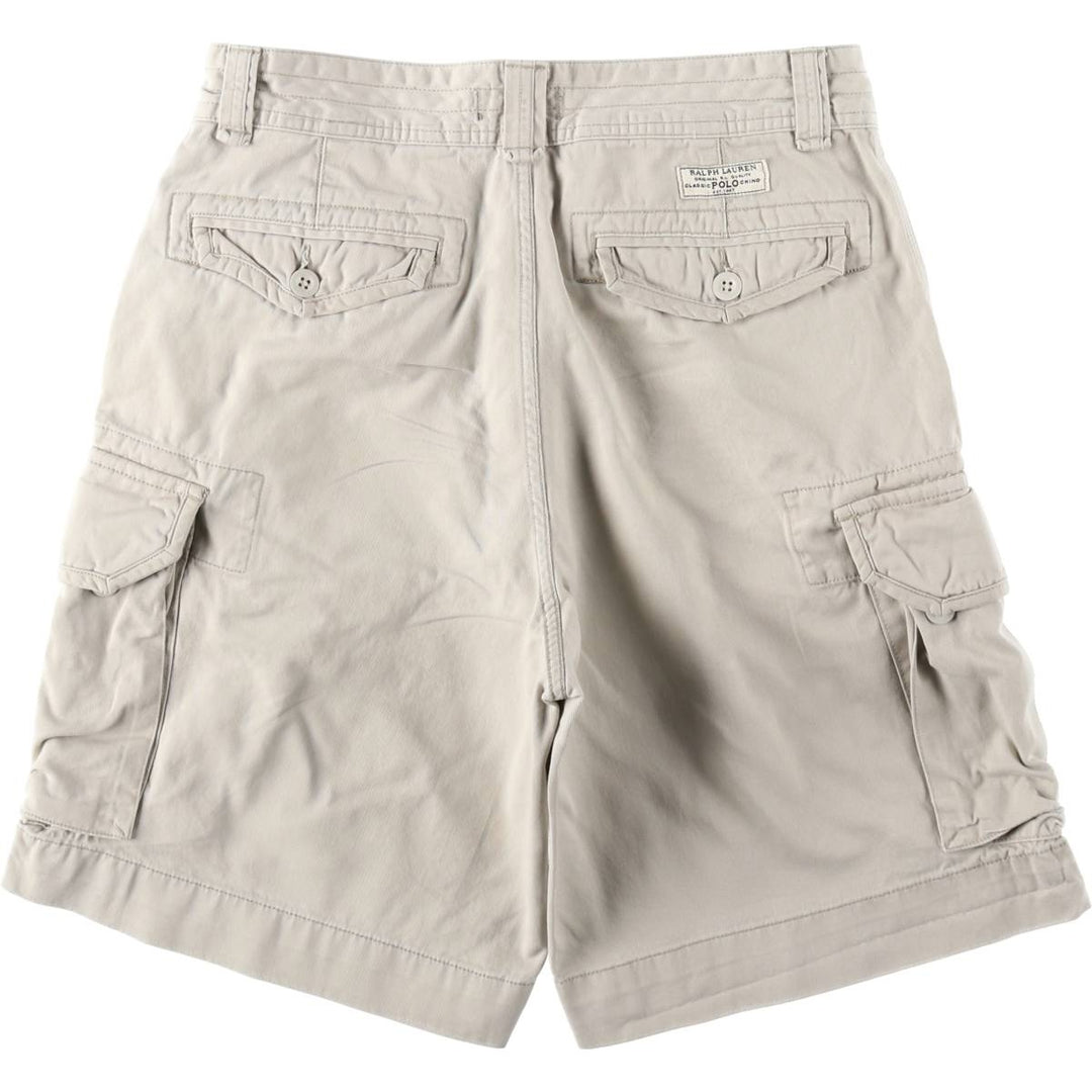 Ralph Lauren POLO RALPH LAUREN cargo shorts short pants men's w33 equivalent cotton Beige type Vintage Second Hand