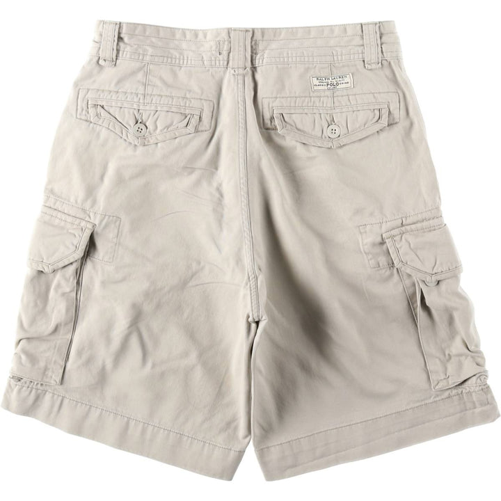 Ralph Lauren POLO RALPH LAUREN cargo shorts short pants men's w33 equivalent cotton Beige type Vintage Second Hand