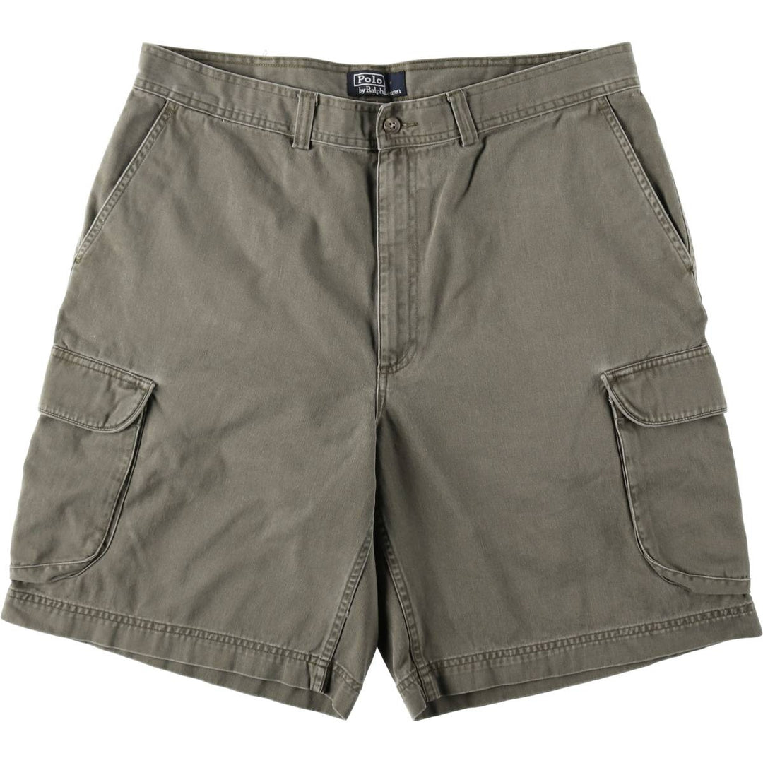 Ralph Lauren POLO by Ralph Lauren cargo shorts, half pants, men's w37 equivalent cotton Khaki type Vintage Second Hand