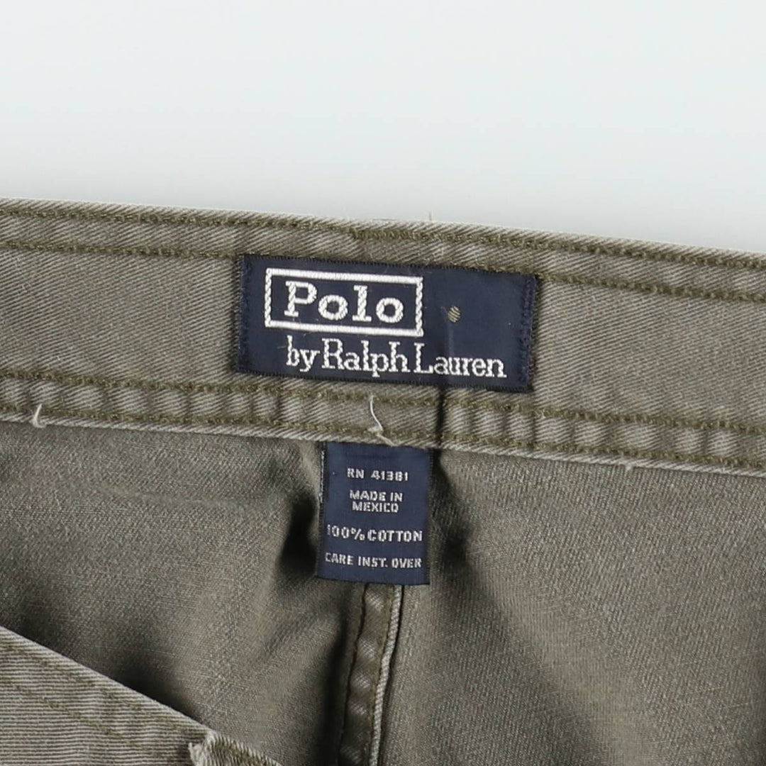 Ralph Lauren POLO by Ralph Lauren cargo shorts, half pants, men's w37 equivalent cotton Khaki type Vintage Second Hand